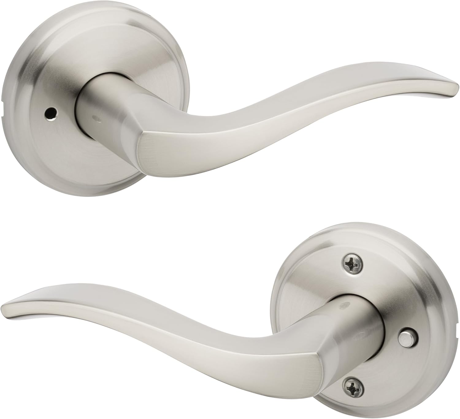 Kwikset Sedona Interior Privacy Door Handle with Lock for Bedrooms