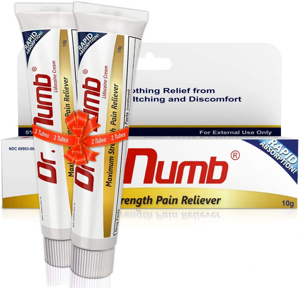 Dr. Numb 5% Lidocaine Cream for Anorectal Discomfort Relief