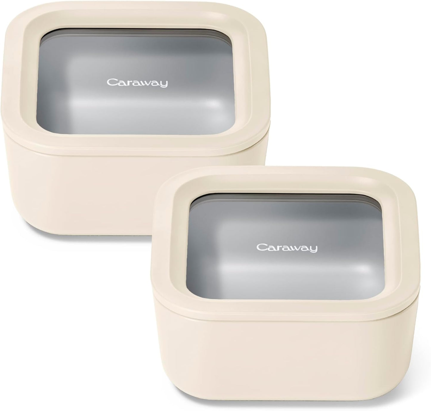 Caraway 2pc Glass Food Storage Set for Fresh Leftovers