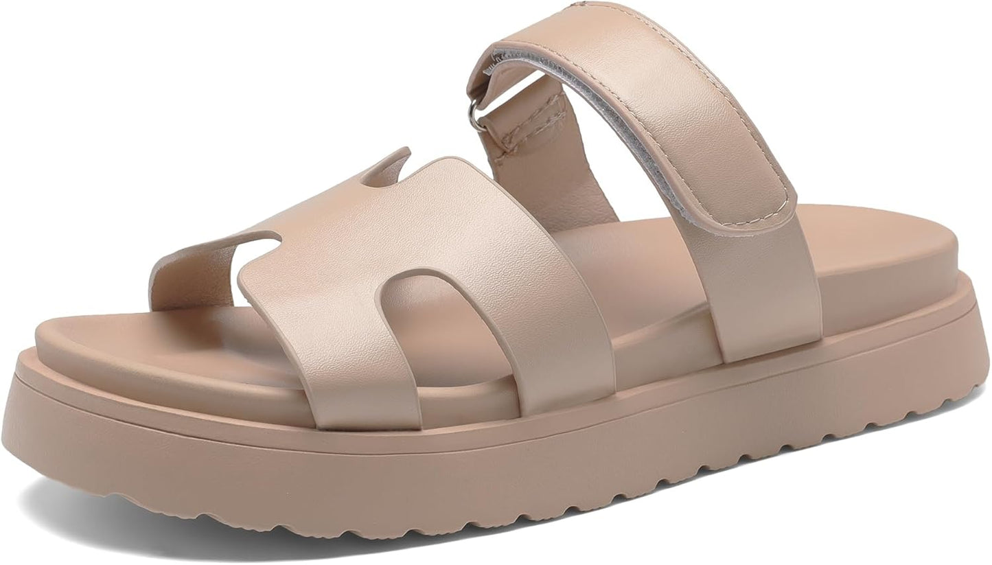 Women's Thick Platform Slide Sandals with Anti-Slip Sole for Summer