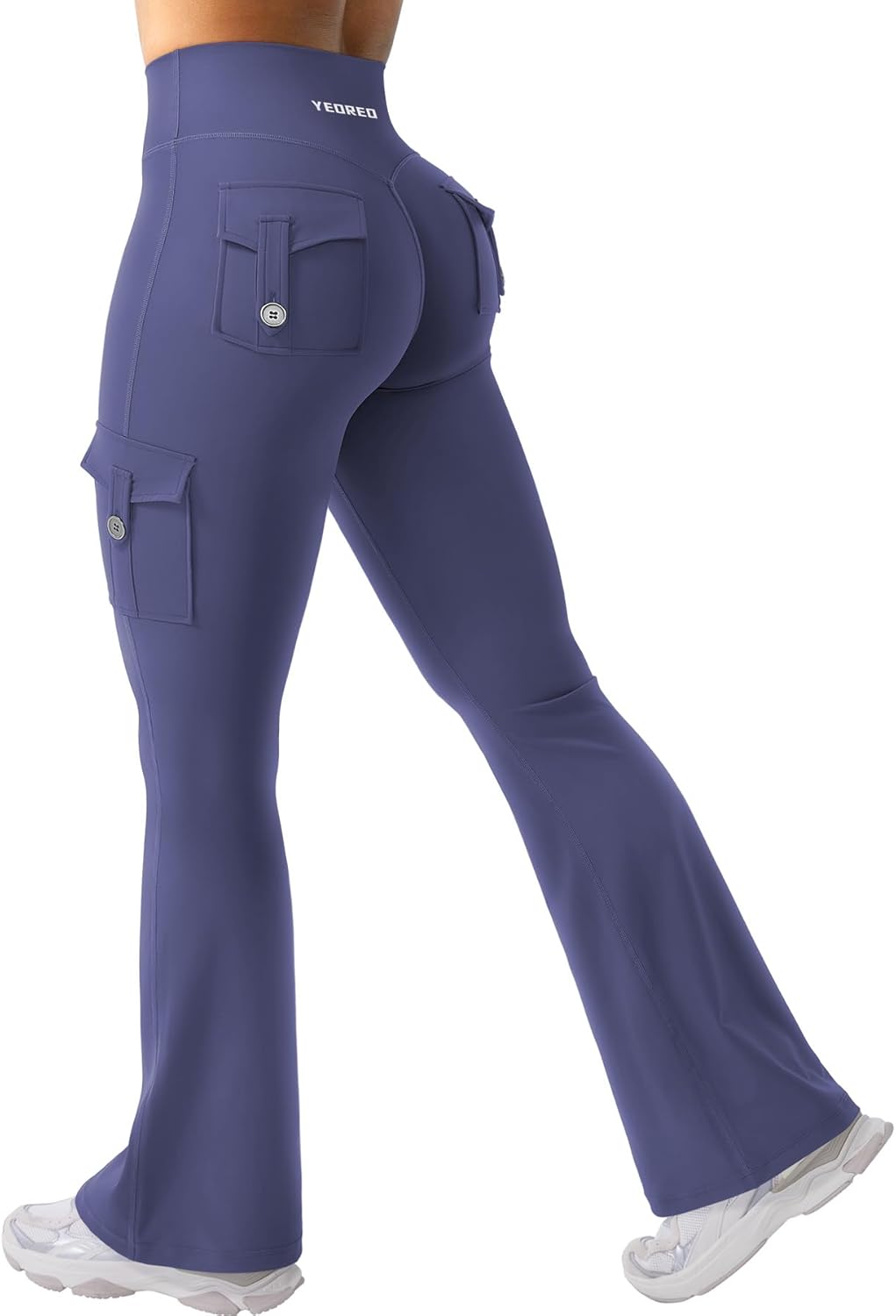 YEOREO CoreFlex Women Workout Flare Leggings with Pockets