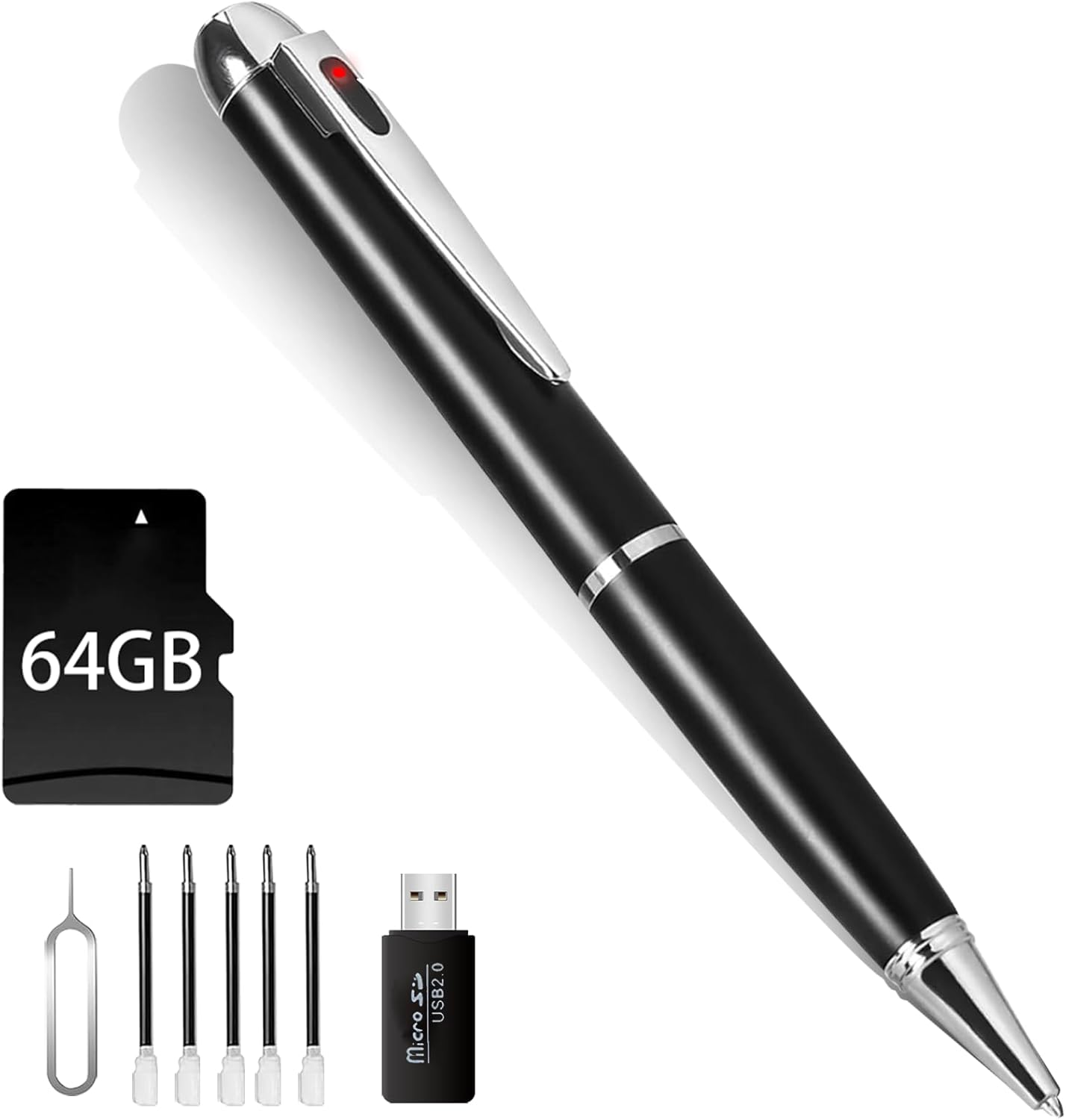 1080P Nanny Camera Pen for Discreet Surveillance and Security