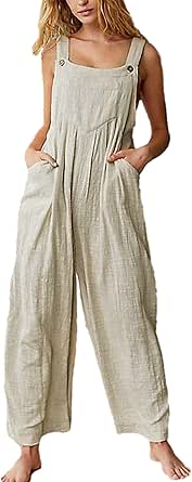 Himosyber Women's Floral Print Jumpsuit with Dual Pockets