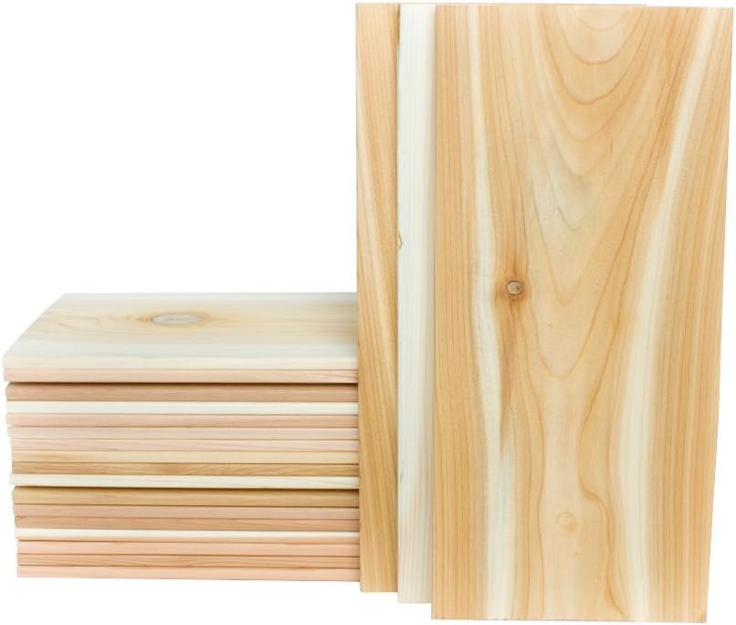 XL Large Cedar Grilling Planks for Salmon - 20 Pack of 7x15