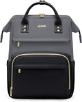 Leather Laptop Backpack for Women 15.6 in - Classy, Roomy Work Bag