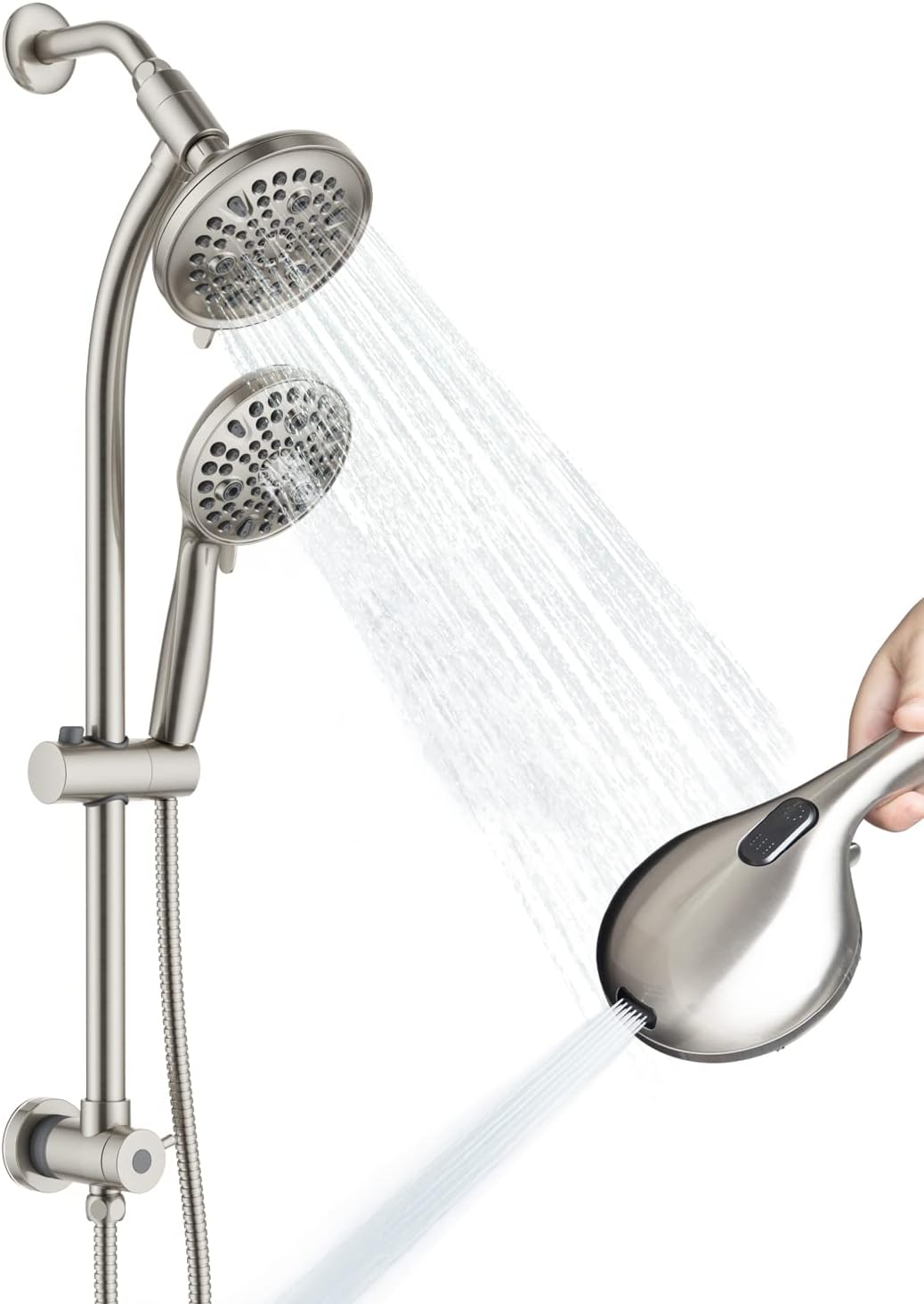 High Pressure Handheld 82-mode Shower Head Combo for Luxurious Bathing