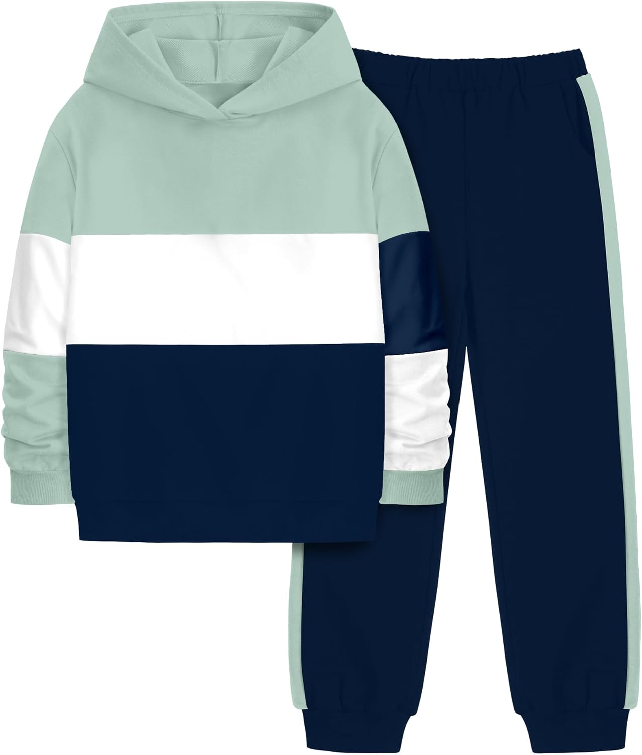 Crazyme Boys Clothes Long Sleeve Hoodie and Sweatpants Set