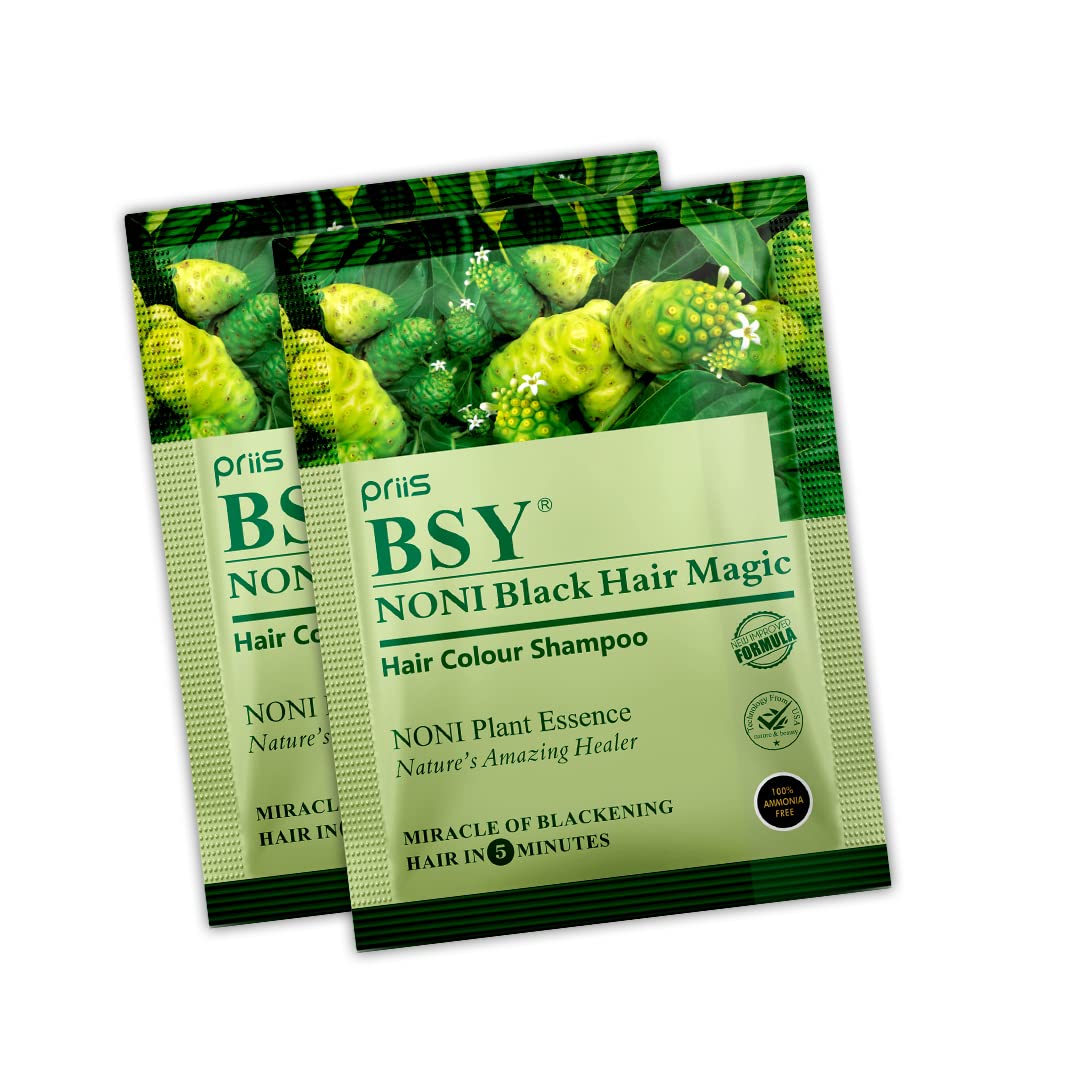 BSY Noni Black Hair Magic Shampoo for Natural Black Hair Color