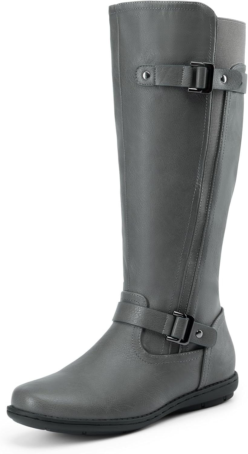 Wide Calf Knee High Boots for Women - Stylish and Cozy Fit