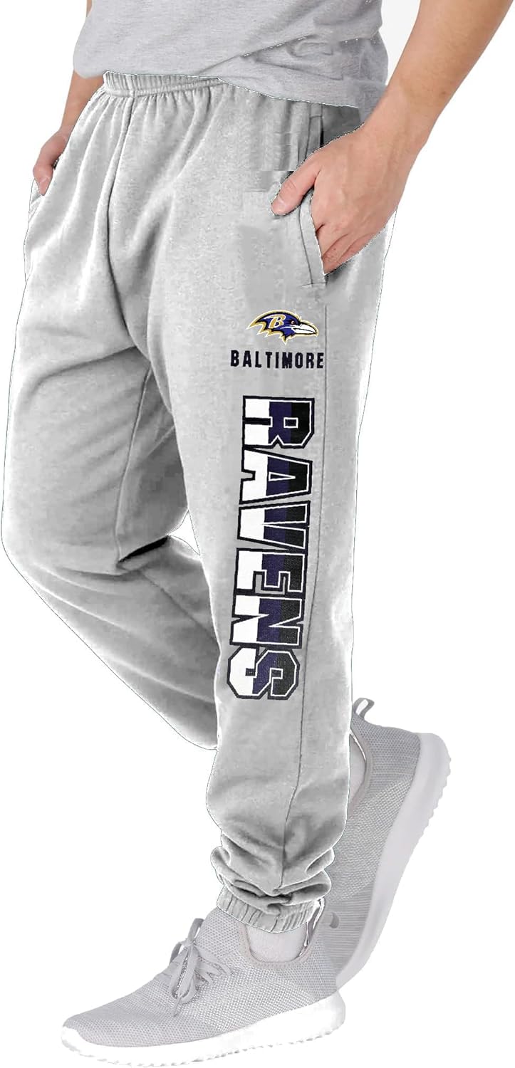 NFL Kids Youth Fleece Lined Football Sweatpants for Comfort