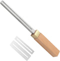 Precision Guitar Fret Repair Tool Set - 4 Size Edges & Wood Handle