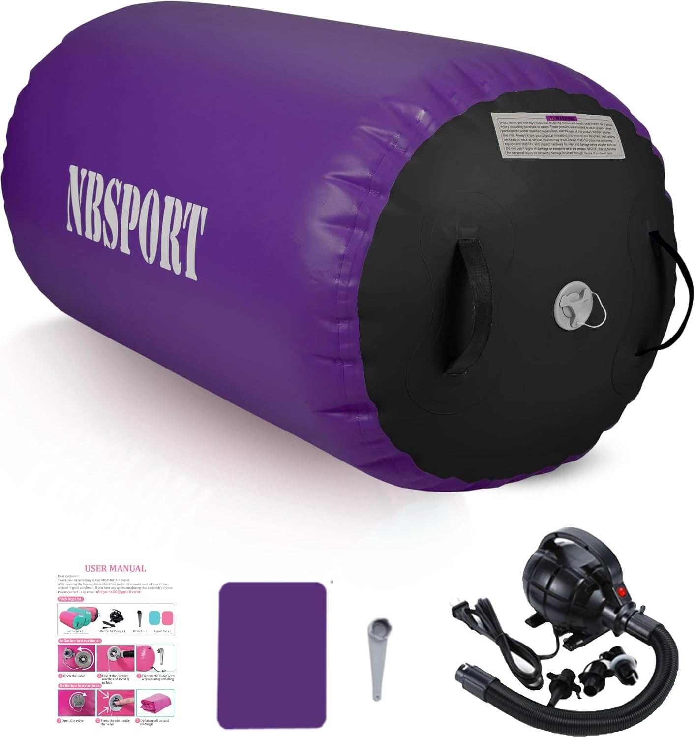 Air Barrel Gymnastics Roller for Safe Training and Fun