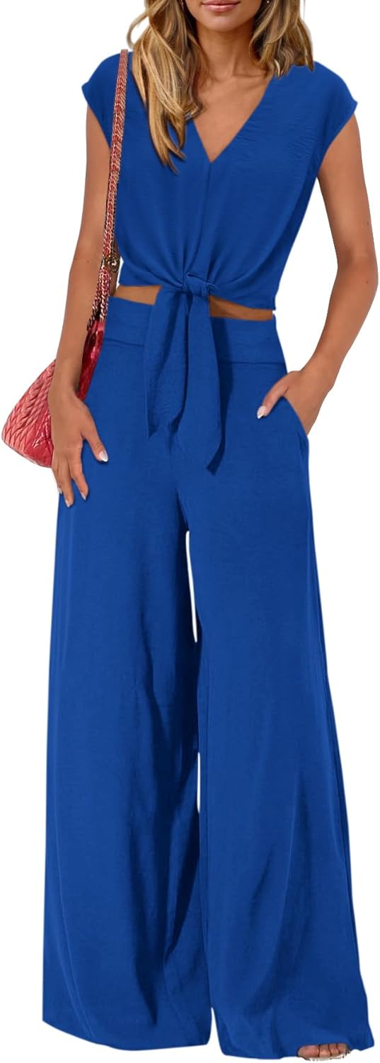 PRETTYGARDEN Women's Summer 2 Piece Outfits for Casual Chic