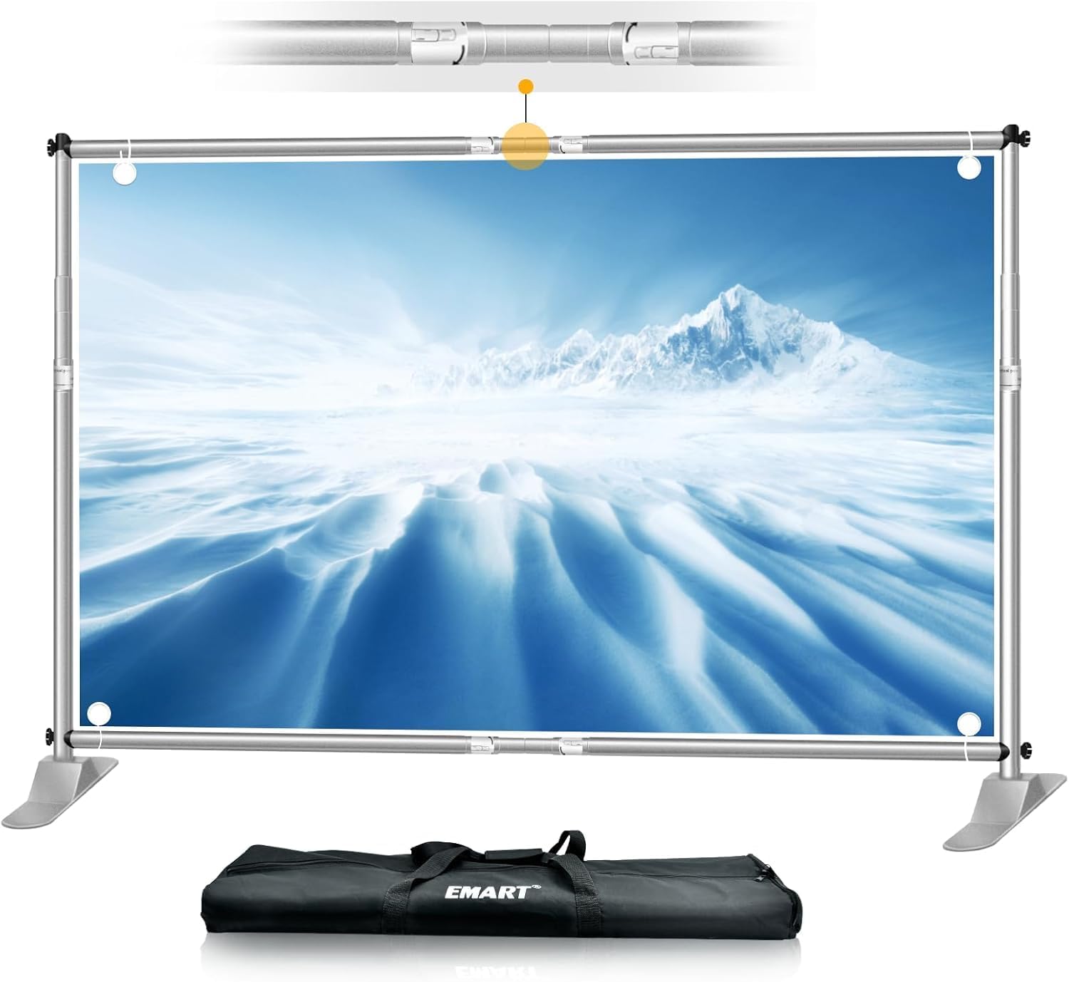 EMART 10x8 ft Heavy Duty Banner Backdrop Stand for Events
