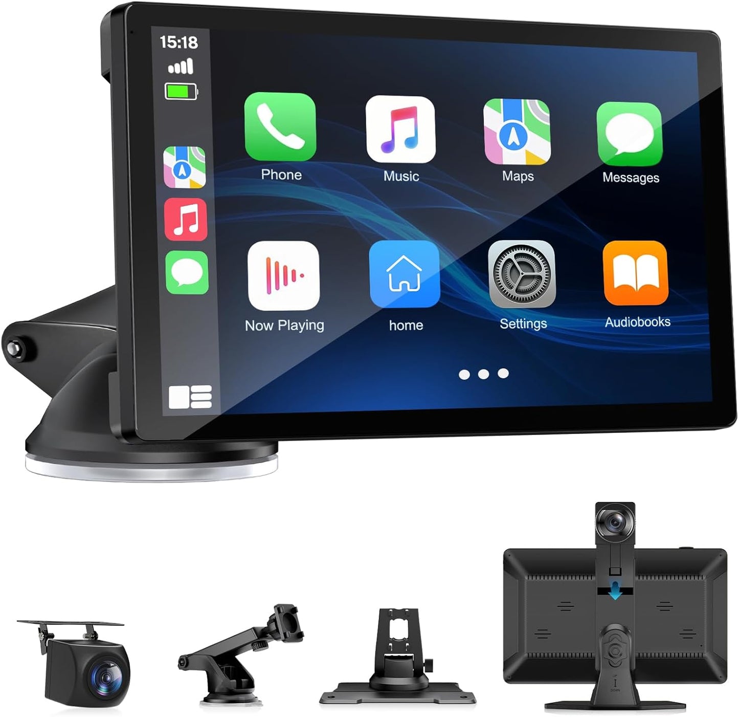 Wireless Carplay Screen with 4K Dash Cam for Modern Vehicles