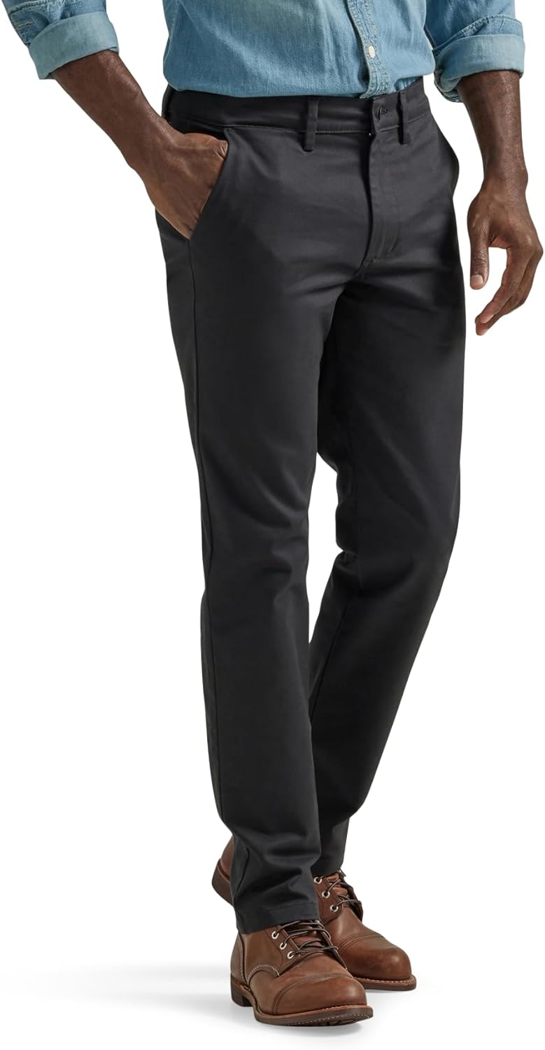 Lee Men's Flat Front Slim Straight Pant for Effortless Style