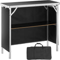 VEVOR Folding Portable Bar Table for Indoor and Outdoor Events