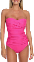 Tummy Control One Piece Swimsuit Bandeau Strapless (Style SZ59)