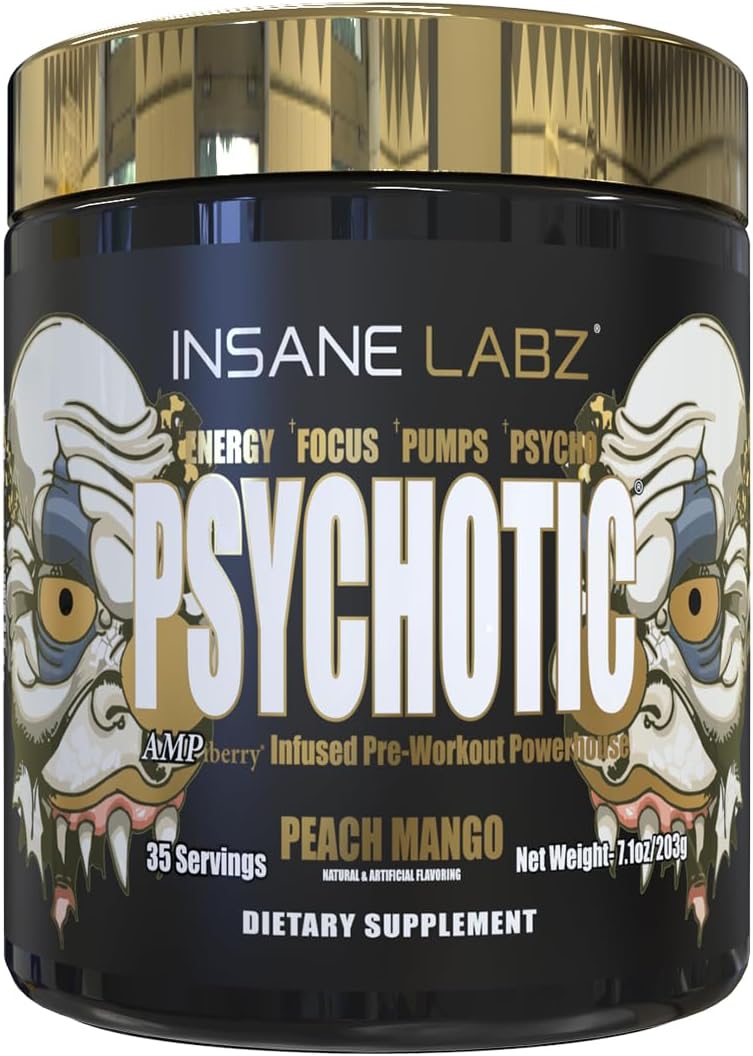 Insane Labz Psychotic Gold Pre Workout for Extreme Energy