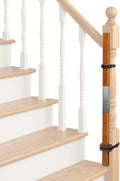No Hole Stairway Baby Gate Adapter - Banister Mounts for Round