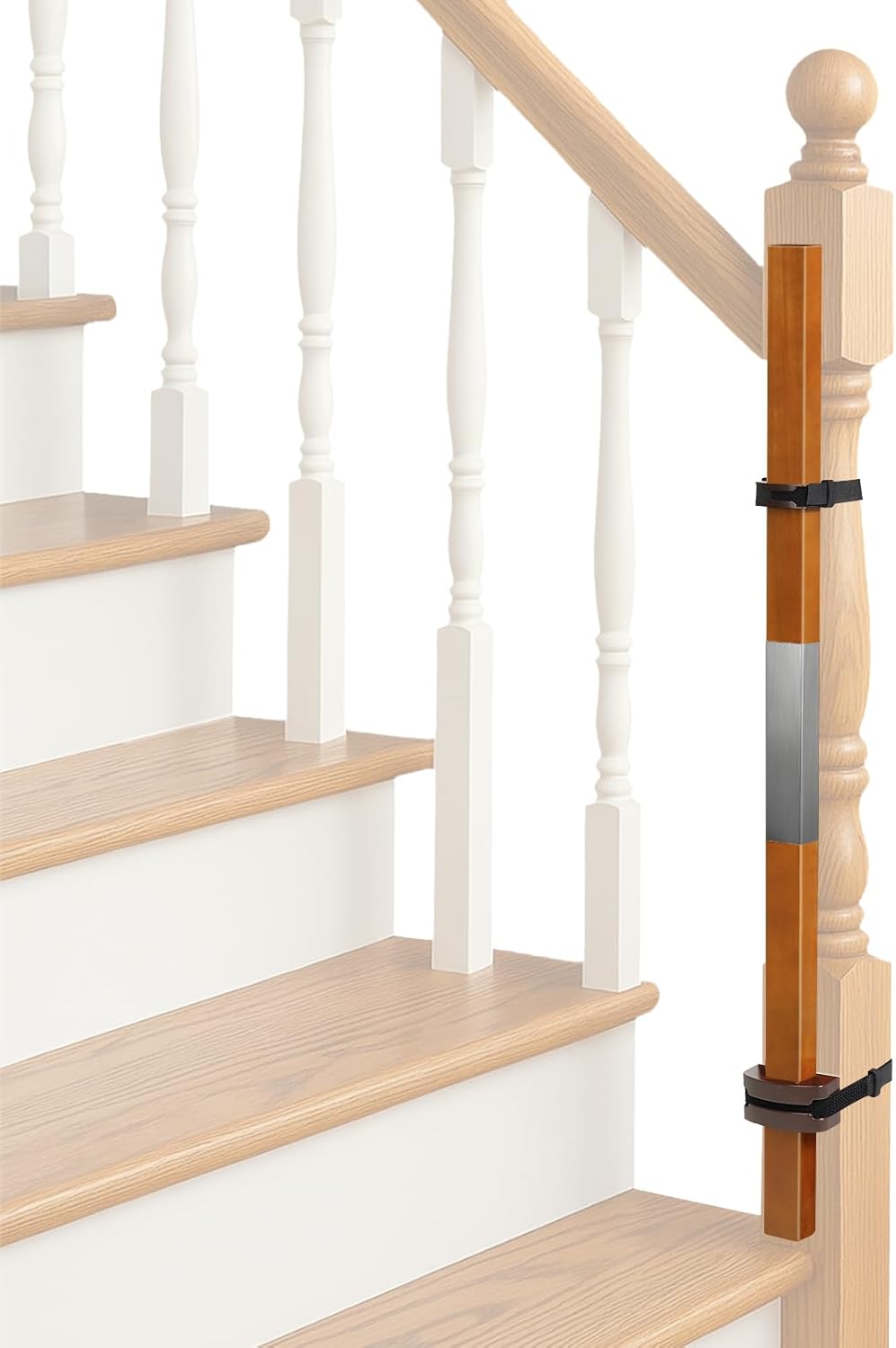 2 Pcs No Hole Stairway Baby Gate Adapter for Banisters
