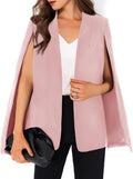 GAMISOTE Womens Cape Blazer Split Sleeve Open Front Casual Jacket day