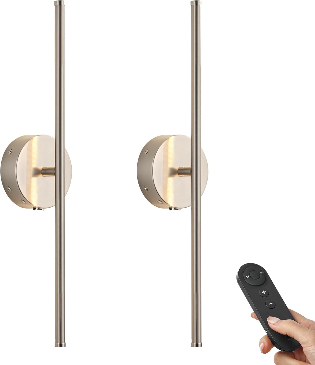 Battery Operated Wall Sconces with Remote Control for Home
