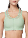 Yvette High Impact Women Sports Bra Front Closure - Double Deck