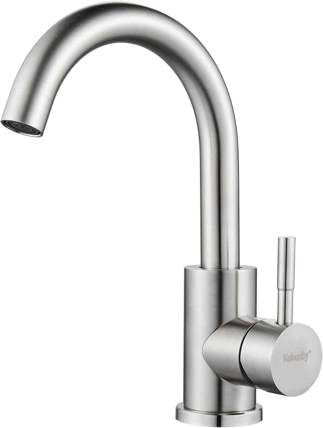 Modern Brushed Nickel Single Hole Wet Bar Sink Faucet for Kitchen