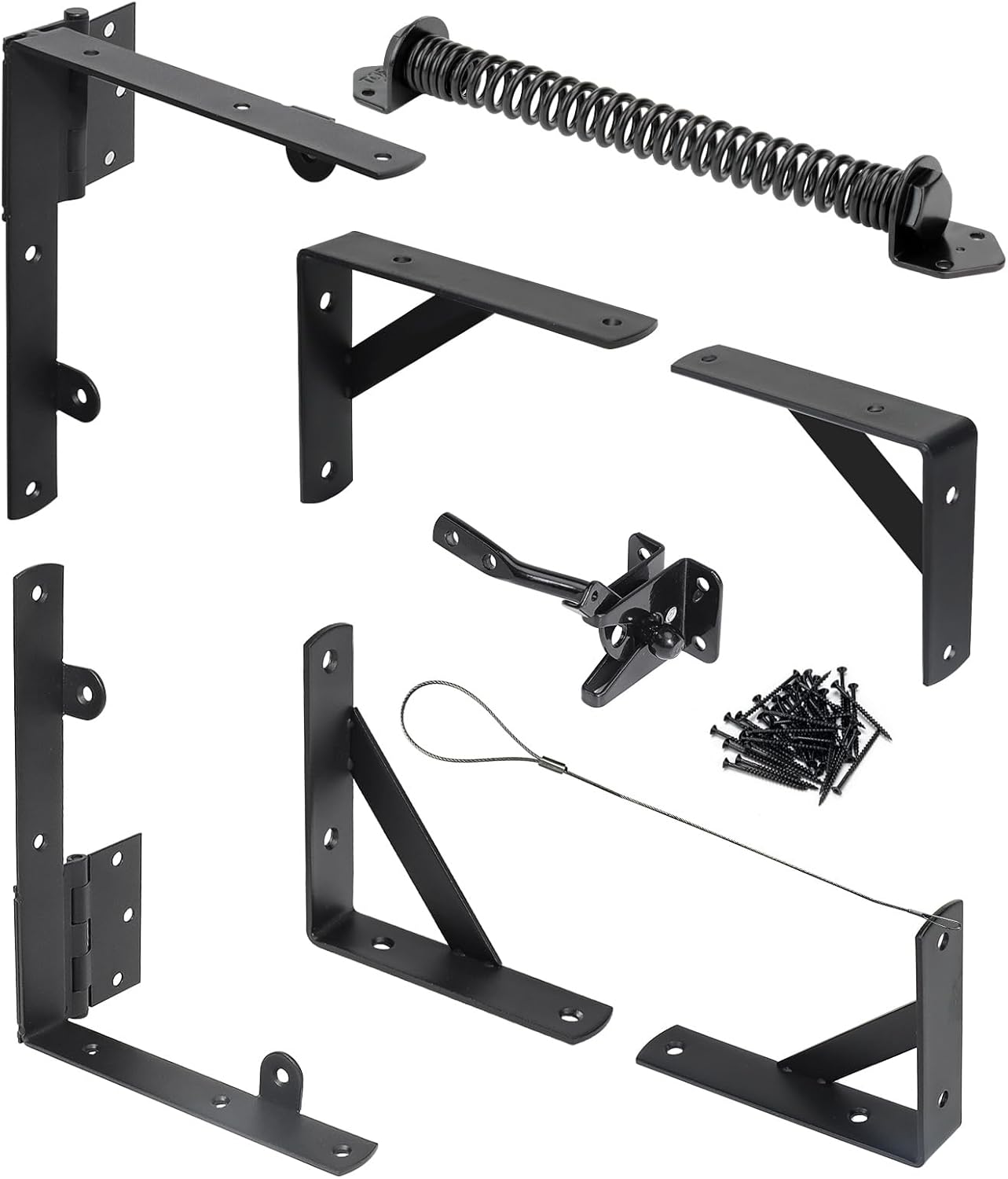 Anti Sag Gate Kit with Self Closing Springs for Wooden Fences