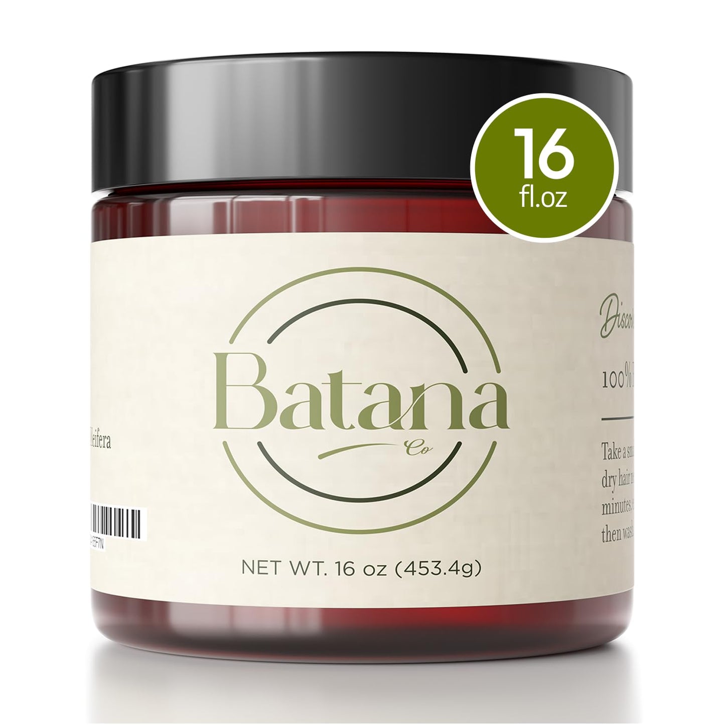 Real Batana Oil for Hair Growth - 100% Pure & Natural 16 FL OZ