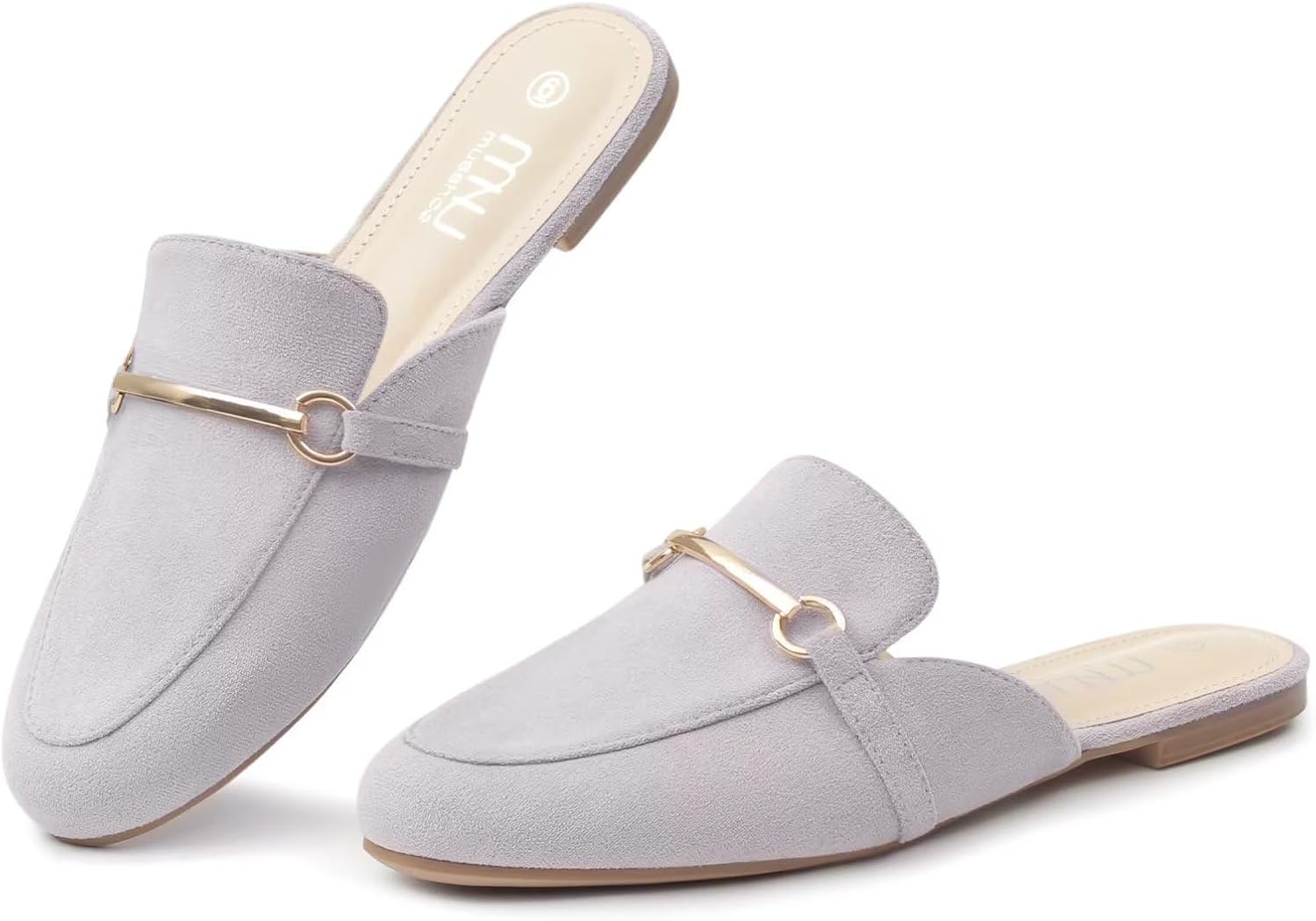 MUSSHOE Mules for Women: Comfortable Slip-On Backless Loafers