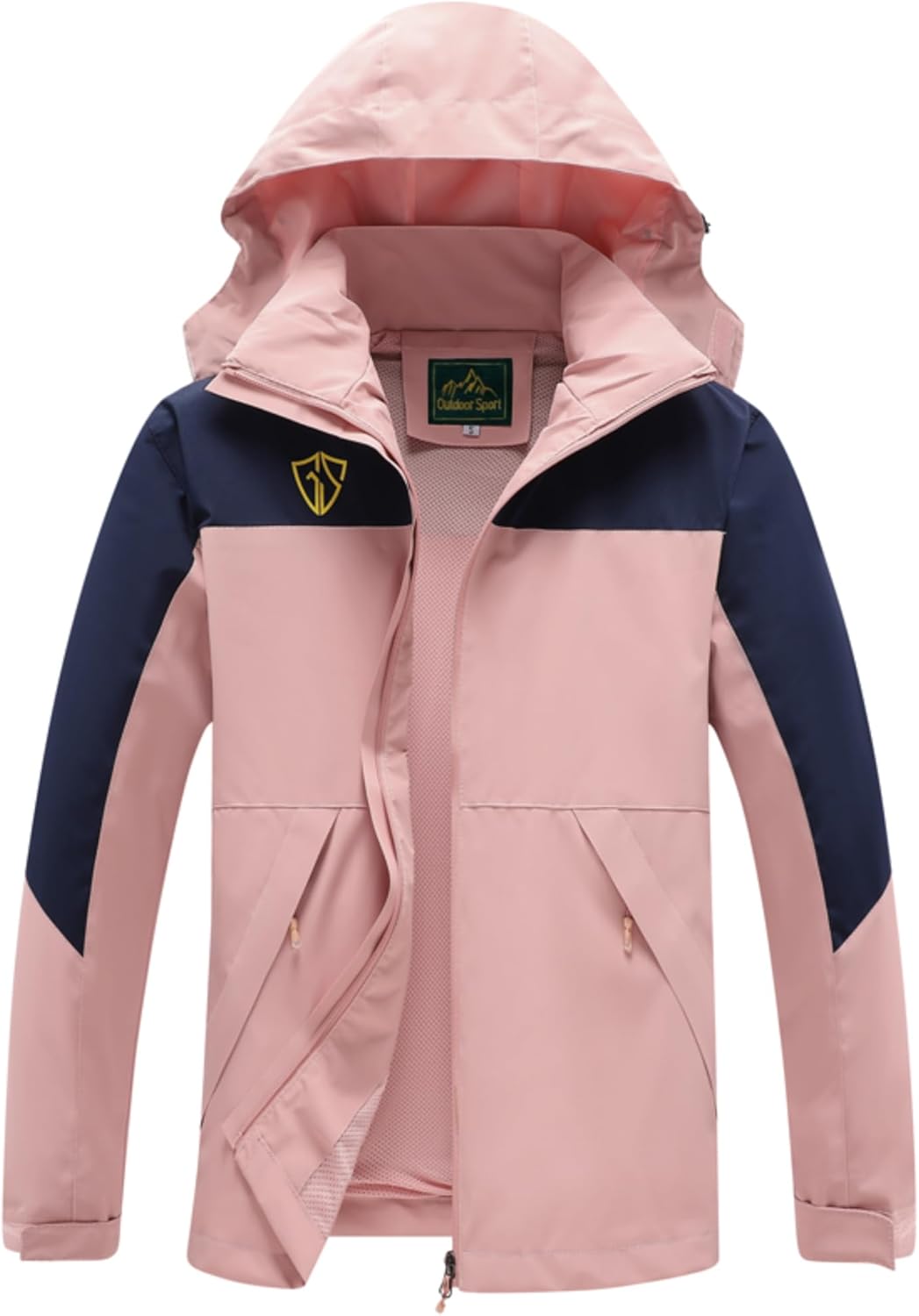 GIISAM Women's Waterproof Lightweight Rain Jacket with Hood