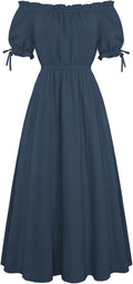 Scarlet Darkness Renaissance Costume Women Maxi Dress - Versatile