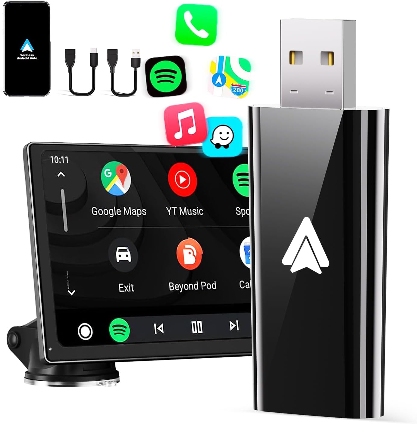 Wireless Auto Adapter: Instant Conversion, Stable & Fast