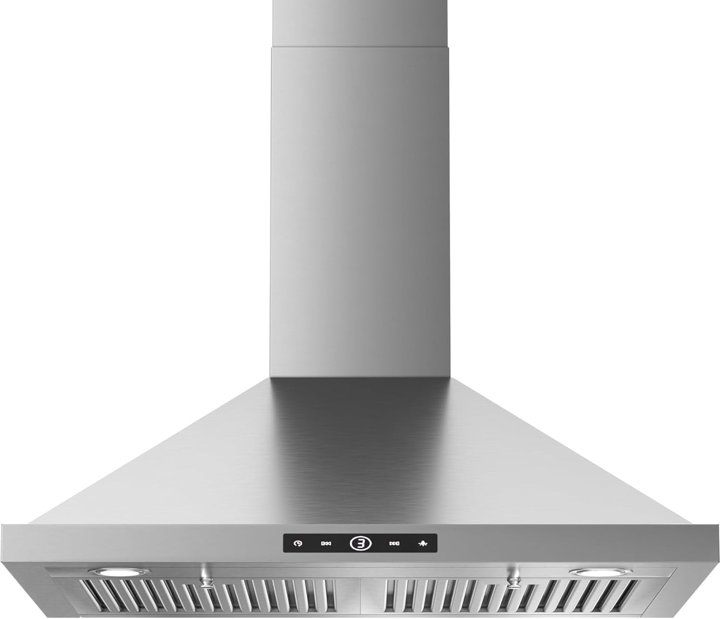 Wall Mount Range Hood 30 inch with 580 CFM and LED Lights