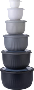 Prep Bowls with Lids 12-Piece Nesting Mixing Bowl Set - Deep