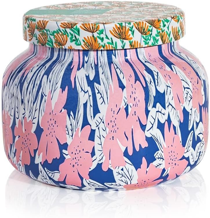 Capri Blue Volcano Scented Candle - Pattern Play Glass Jar