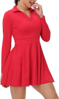 Cute Golf Tennis Dress Workout Athletic Dress 2-Piece Set