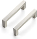 Ravinte 4 in Square Cabinet Handles 18 Pack - Brushed Nickel Pulls
