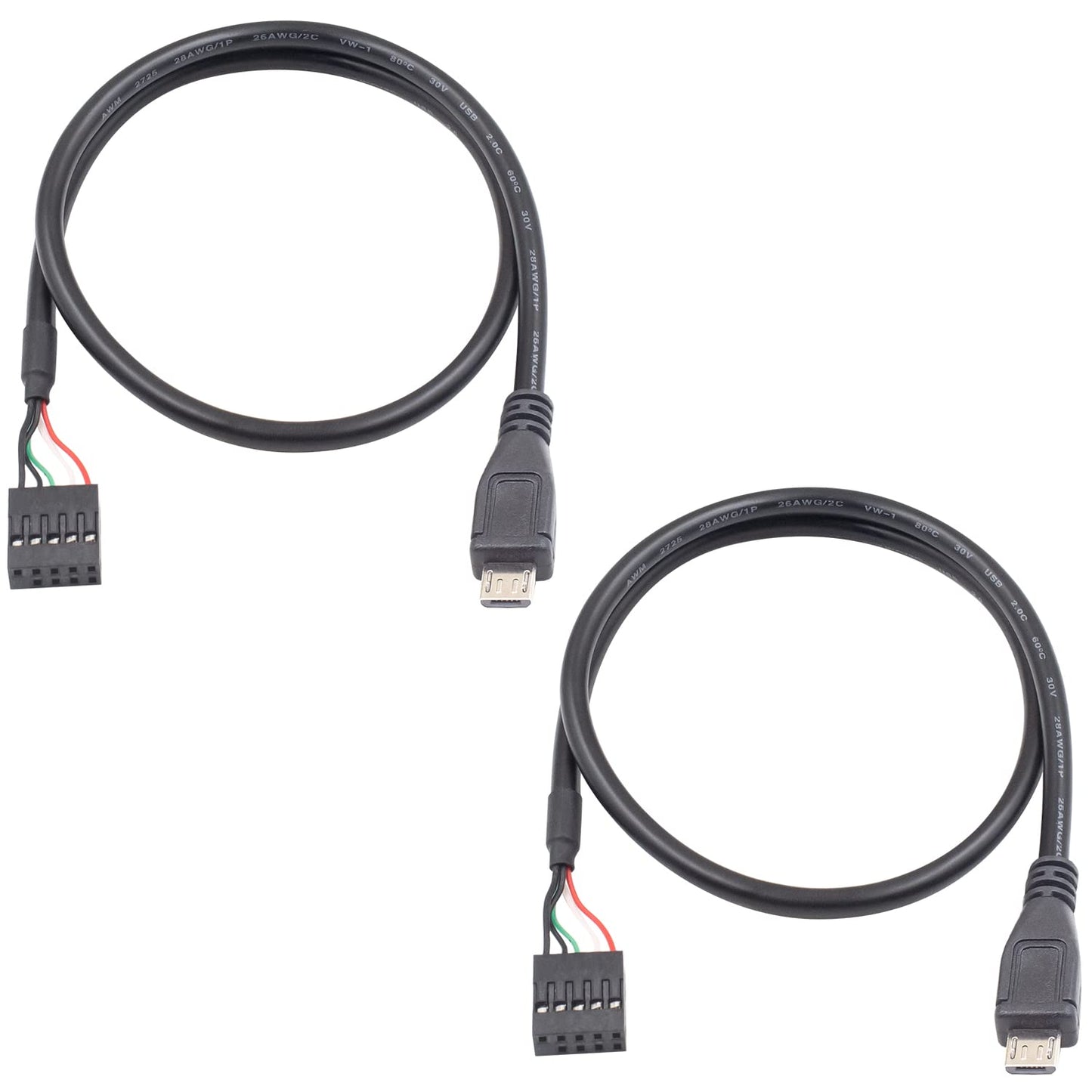 Duttek 9-Pin Motherboard Female Adapter Cable