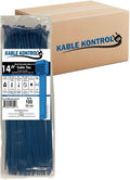 Kable Kontrol Metal Detectable Blue Zip Ties 14 in - Bulk 5,200 Pack
