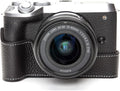 Genuine Real Leather Half Camera Case for Canon EOS M6 Mark ii