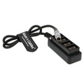 2 Pin Male to 4 D-Tap Female Splitter Cable - 24in for RED DSMC2