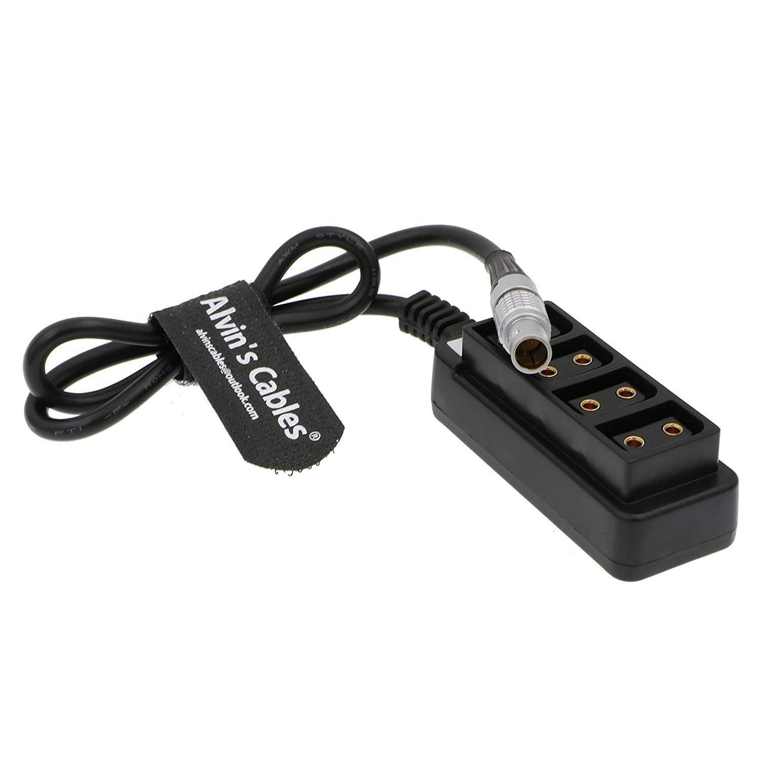 Alvin's Cables 2 Pin Male to 4 D Tap Female Splitter Cable