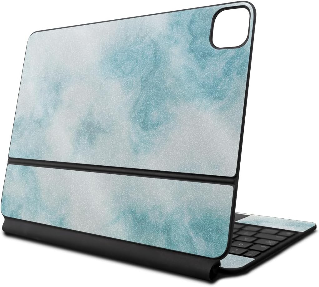 Glossy Glitter Skin for Apple Magic Keyboard 13in - Blue Marble