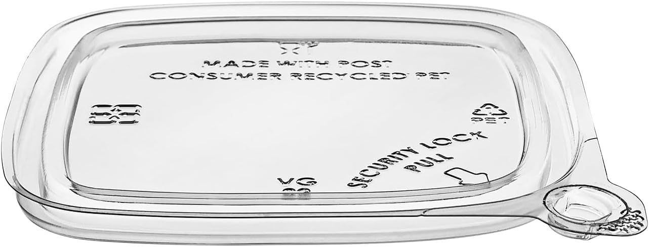 8-32 OZ Clear Tamper Evident Square Deli Containers for Food