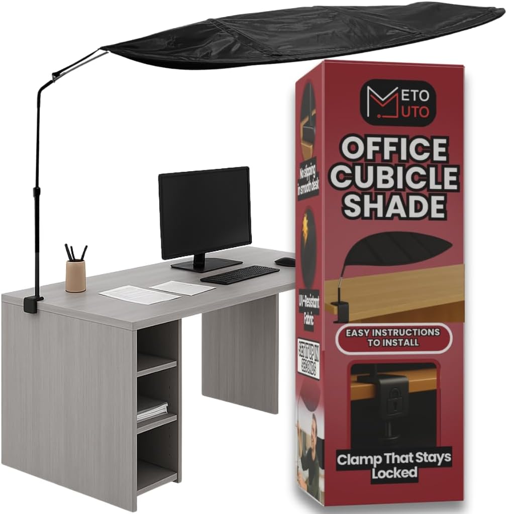 Cubicle Shade for Desk - Block Light with Quick Install Design
