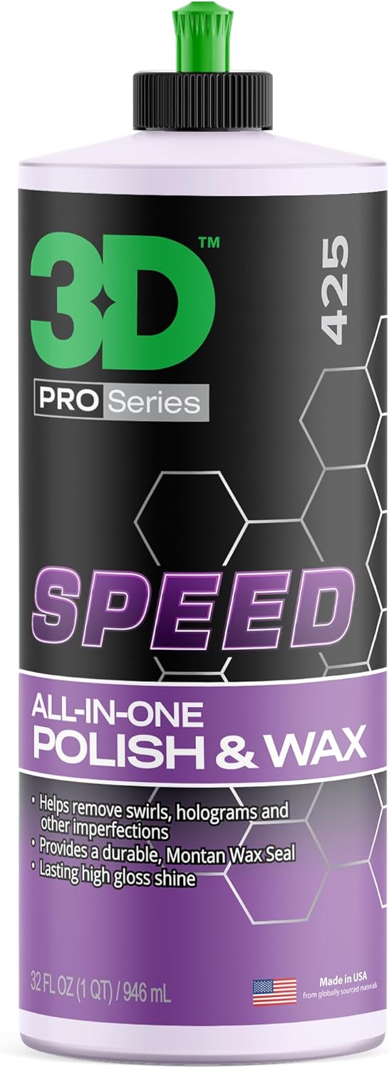 3D Speed All-In-One Polish & Wax for Scratch & Swirl Removal