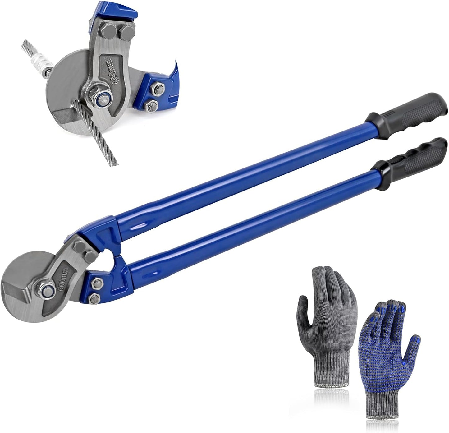 24 Heavy Duty Wire Rope Cutter for Clean Cuts on Cables